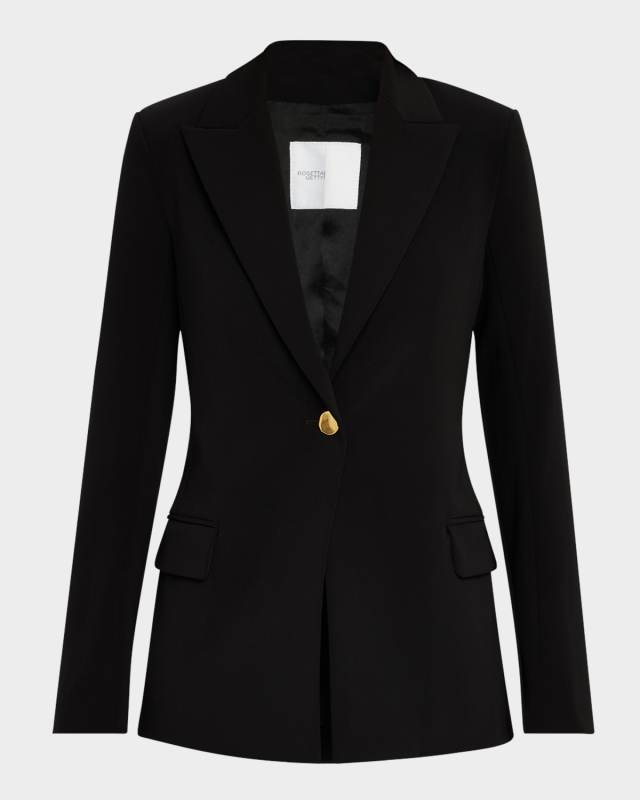 Technical Cady Single-Breasted Jacket
